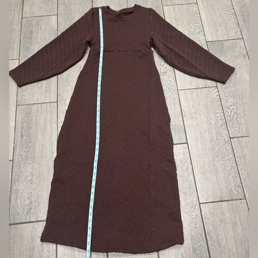 Free People Gabby Seamless Midi Dress Brown Size M/L - Picture 3 of 8